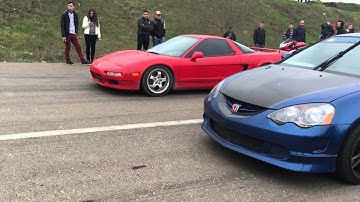 Acura NSX vs Honda integra type-r