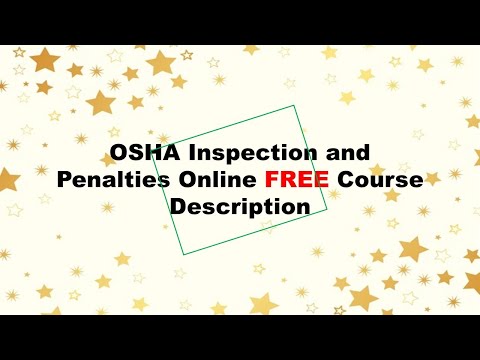 OSHA Inspection and Penalties online free course from NASP-IASP-OSHA