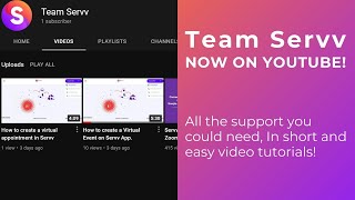 How to use the Event Widget in the Servv App?