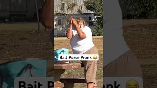 Bait Purse Prank 😂 #JoeySalads #Pranks #Shorts