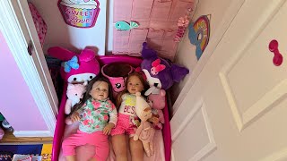 LES HAGO UN MINI CUARTO KAWAII A MIS BEBÉS TODDLERS JOBRAYSA & NASHLY  EN EL CLOSET DEL CUARTO