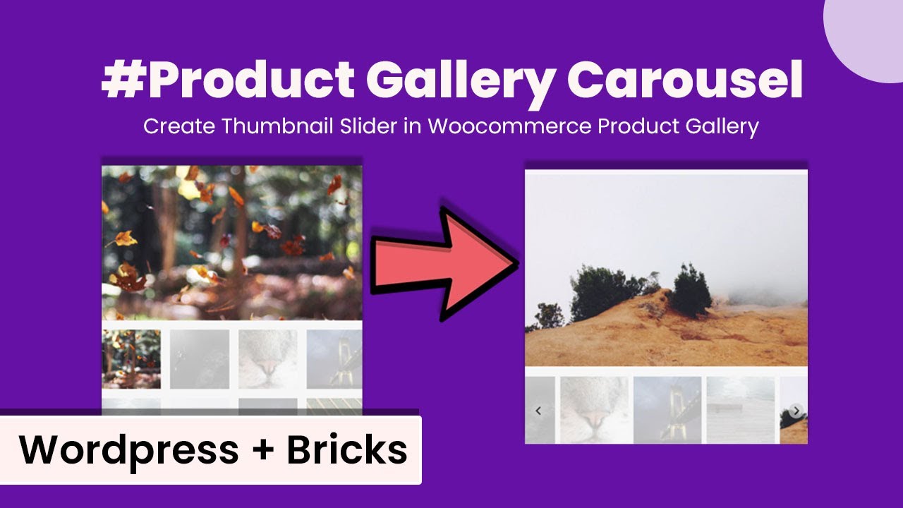 Woocommerce product gallery slider on wordpress bricks without plugin