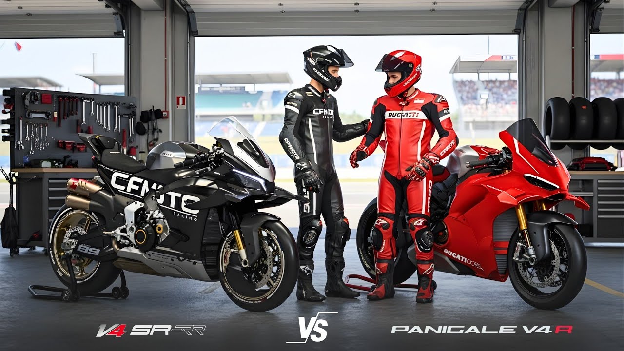 НОВЫЙ CFMOTO V4 SR-RR 2026 ГОДА ПРОТИВ DUCATI PANIGALE V4R
