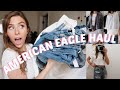 AMERICAN EAGLE BACK TO SCHOOL SHOP WITH ME + TRY ON HAUL | JEANS, FLANNELS & MORE!