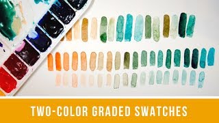 Mixing Two-Color Graded Swatches