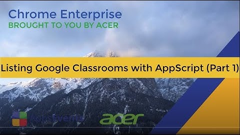 Listing Google Classrooms with AppScript (Part 1)