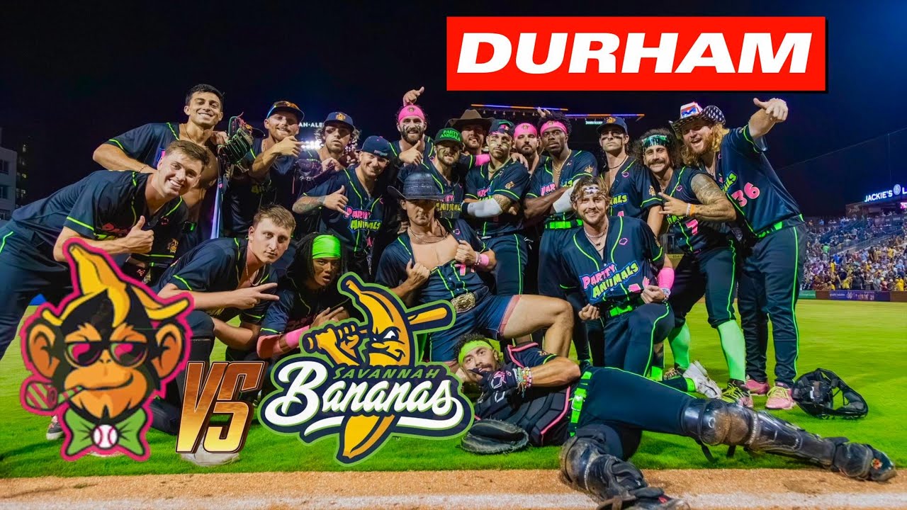 Я бросил бананы на поле Durham Bull!