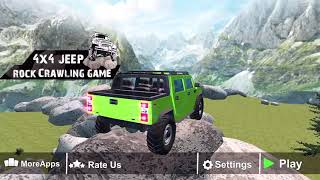 Lái ô tô Jeep - chơi bò kéo xe địa hình lầy lội | 4x4 Jeep Rock Crawling Game | Trò chơi IOS screenshot 2