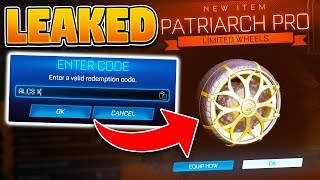 *BRAND NEW* PRO RLCS FAN REWARD WHEELS On Rocket League! PATRIARCH PRO WHEELS