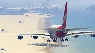 Gta5 -- Big Planes Vs Beach