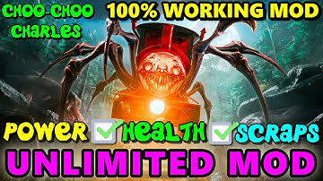 CHOO-CHOO CHARLES UNLIMITED SCRAPS AND HEALTH CHEAT CODE MOD | CHOO CHOO CHARLES PC MODS