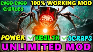 CHOO-CHOO CHARLES UNLIMITED SCRAPS AND HEALTH CHEAT CODE MOD | CHOO CHOO CHARLES PC MODS