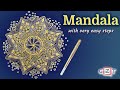 Zen and art creating a stunning mandala from scratch