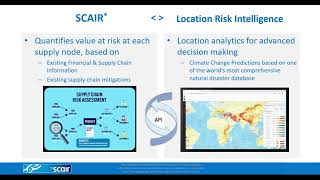 Quantify the Impact of Climate Change on your Supply Chain (SCAIR® SCRM)