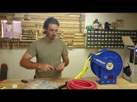 Installing the Kobalt Pneumatic Hose Reel 