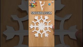 HOW TO CUT A SNOWBLOSSOM SNOWFLAKE INSTRUCTION | TOP CHRISTMAS DECOR IDEAS INCL ART