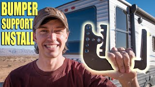 DON'T DESTROY YOUR BUMPER!  RV Bumper Support Bracket Install