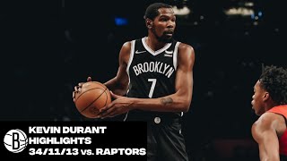 Kevin Durant Highlights | Triple Double vs. Toronto Raptors