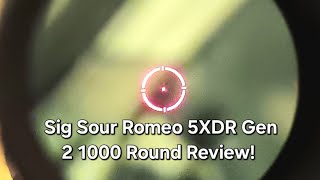 Sig Sauer Romeo 5XDR Gen 2 1000 Round Review