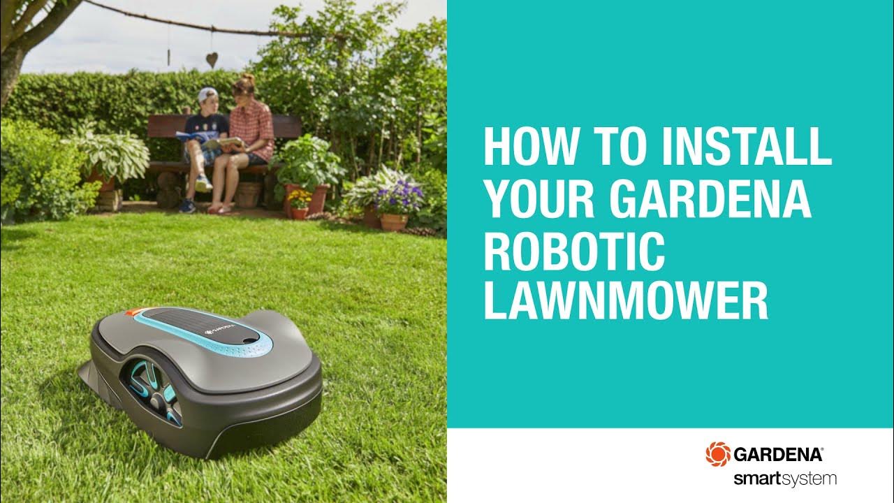 How to install your GARDENA SILENO robotic lawnmower YouTube