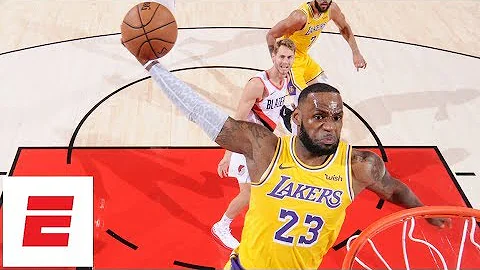 LeBron James makes debut, Lakers lose season opener vs Blazers | NBA Highlights - 天天要闻
