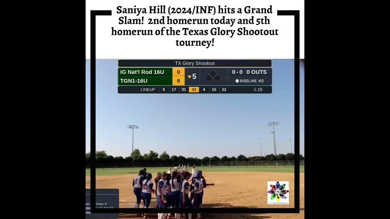 Saniya Hill (2024/INF) hits a Grand Slam! 2nd homerun today and 5th