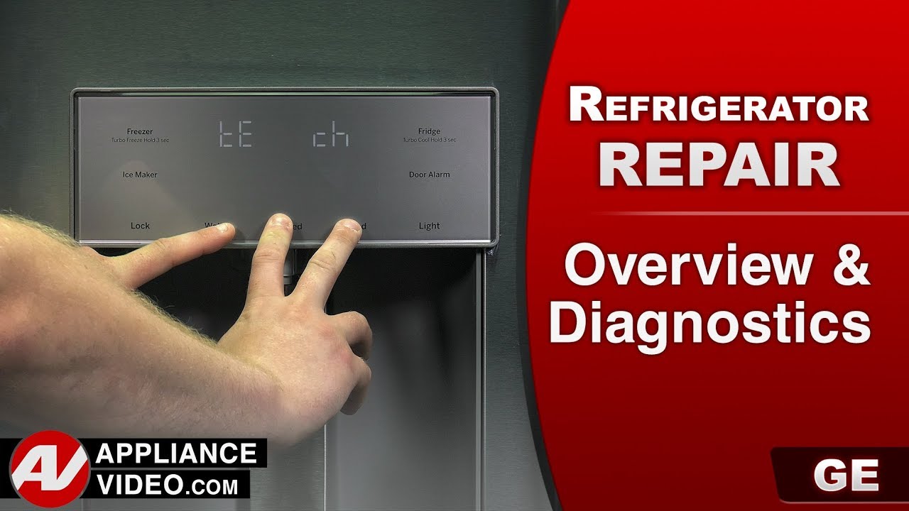 GE GFE28GSKISS Refrigerator - Overview and Diagnostic Mode - YouTube