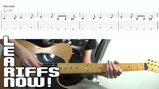 SPICE GIRLS Wannabe Rock Guitar Version Lesson With Tabs