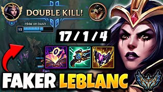 T1 Faker Leblanc MID vs Karma - Korea Challenger Patch 14.5 ✅