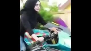 cewek hijab naik moge mantul story wa kekinian