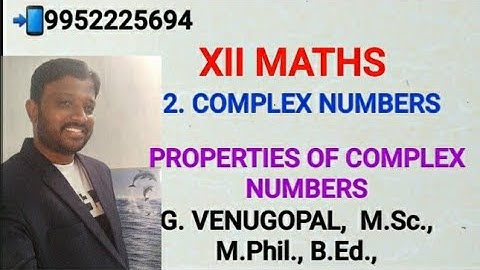 12th maths |exercise 2.4| INTRODUCTION |complex numbers.