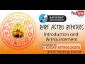 Intro session of Rare Astro Remedy Webinar & Remedy for clearing Debts part 2