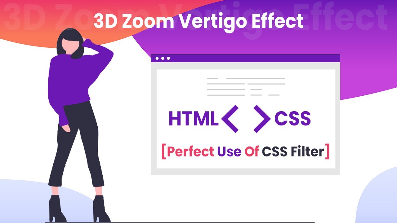 CSS 3D Zoom Vertigo Effect [ Perfect use of css filter ] - Hover ...