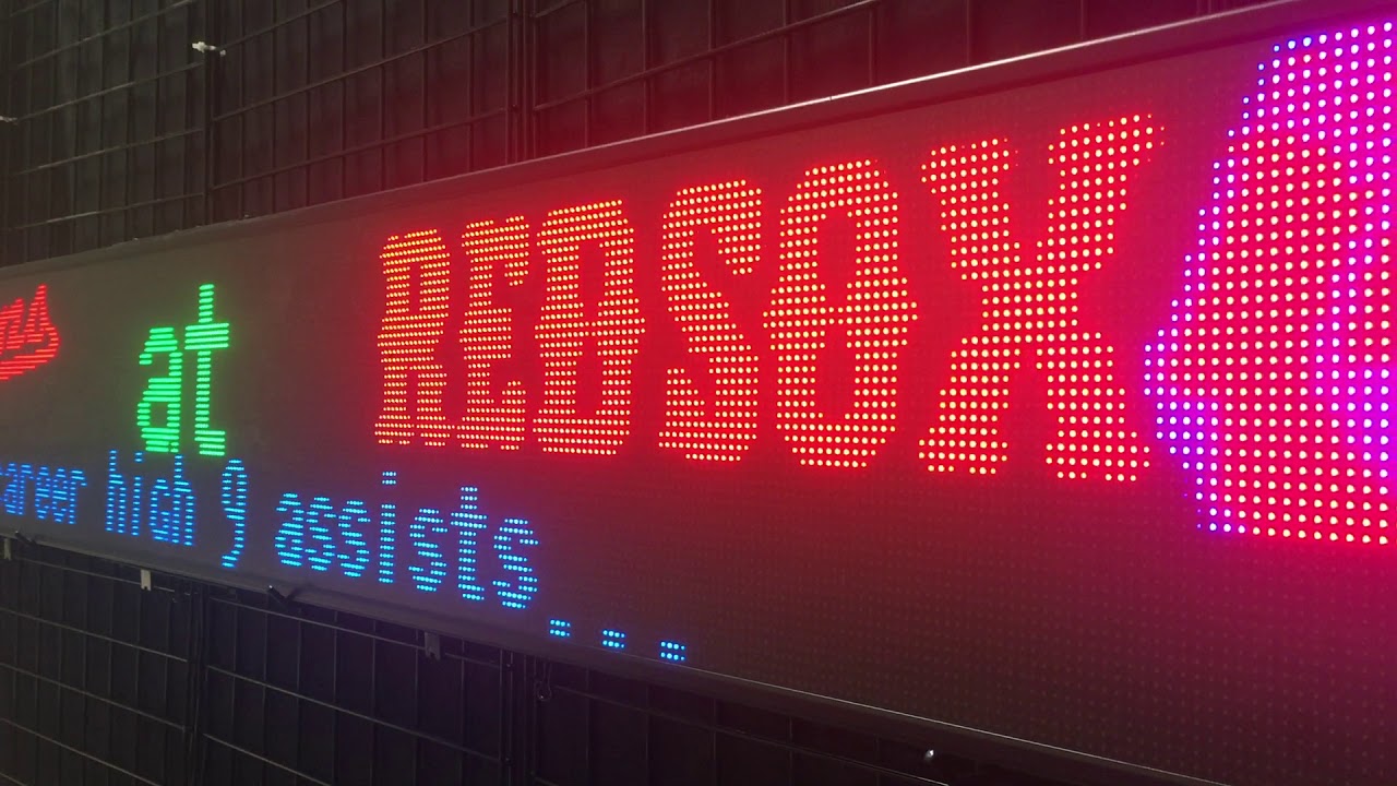 Double lines LED sports ticker YouTube