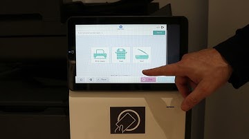 Papercut: How to login using an access card on a Konica Minolta Device