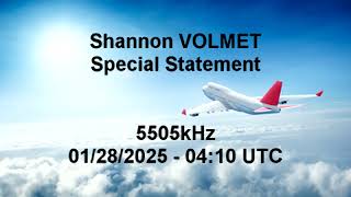 Shannon VOLMET Special Statement - 01/28/2025 04:10 UTC