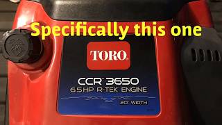 Toro 2 Stroke Snowblower: Spark Plug Replacement