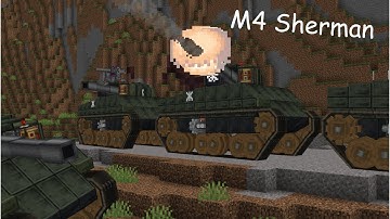 I Built a Working M4 Sherman Tank in Minecraft!