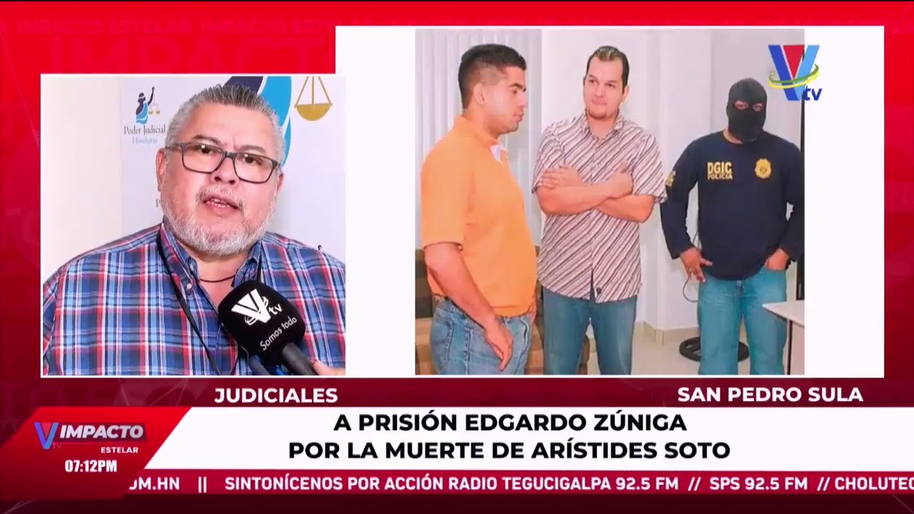 Queda en prisiòn Edgardo Zúniga por la muerte de Periodista Arístides Soto