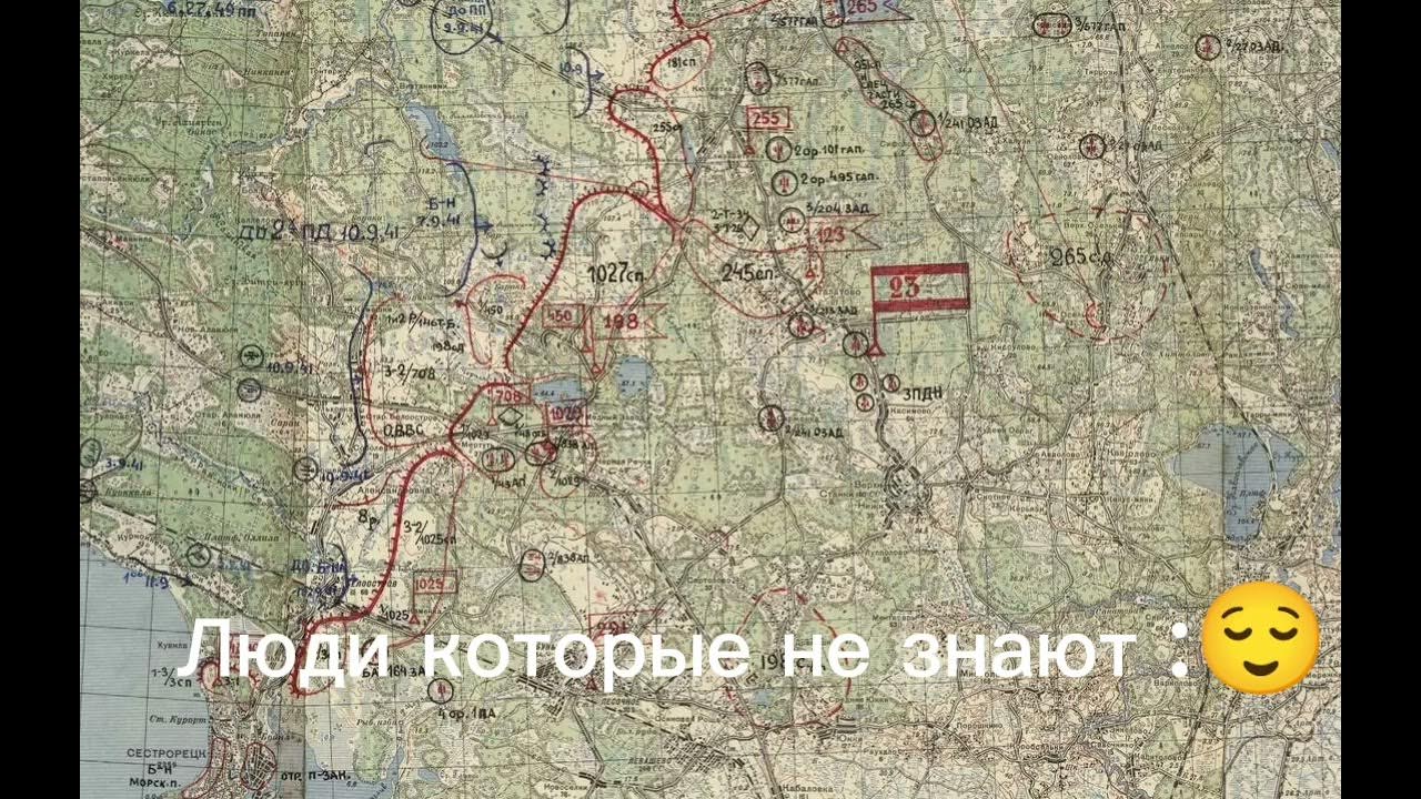 Линия маннергейма на карте