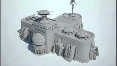 Futuristic Sci Fi Building 8 3D model from CGTrader.com