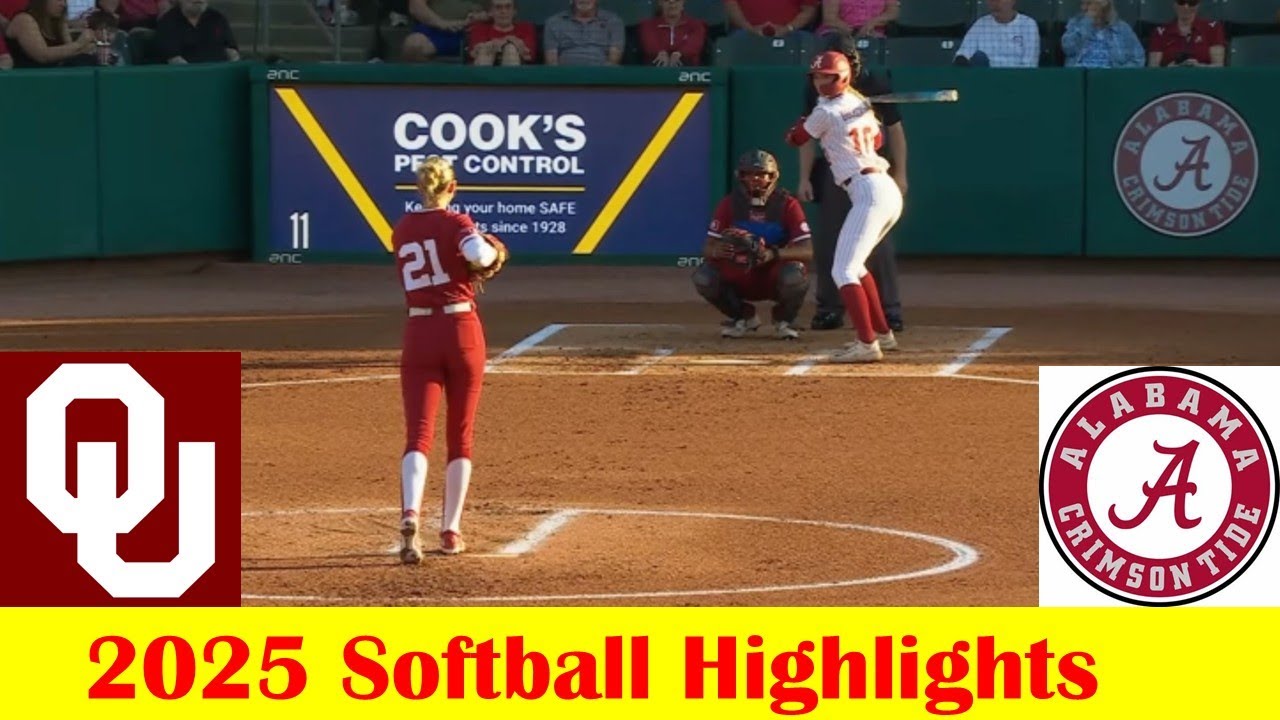 #2 Oklahoma vs #22 Alabama Softball Game Highlights 4 14 2025