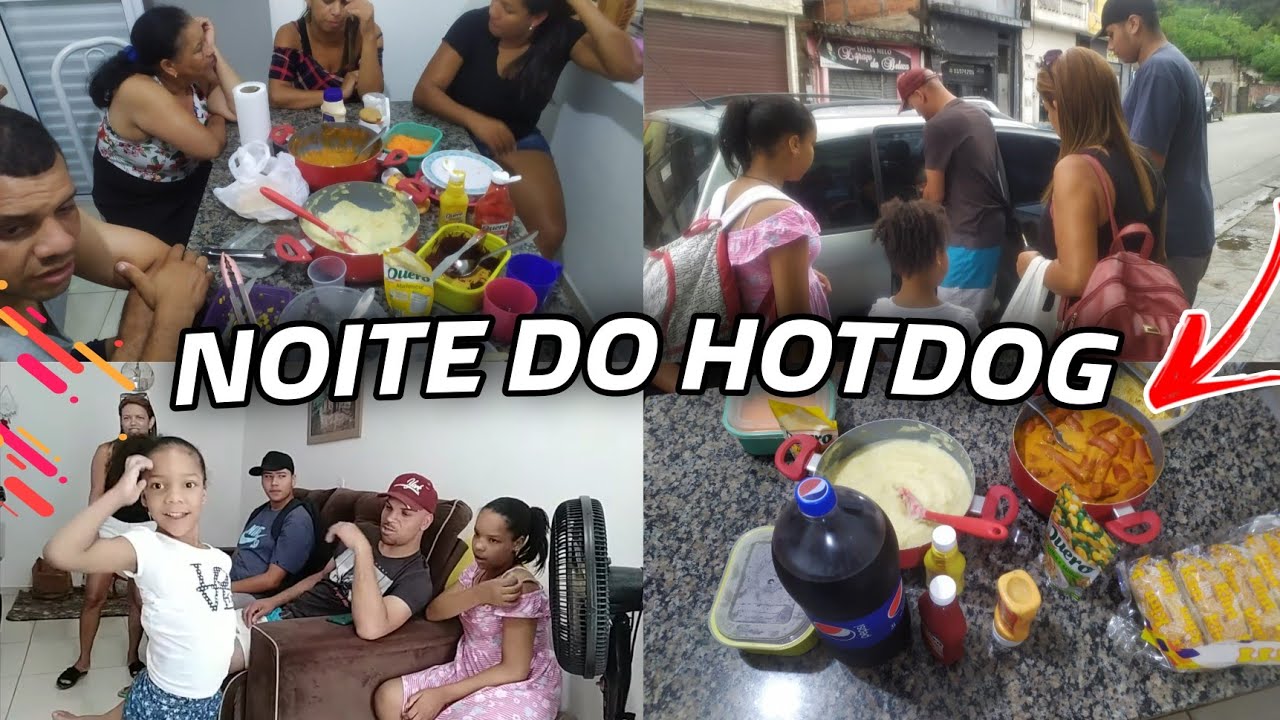NOITE DO HOT DOG | AS MENINAS FORAM DORMIR NA CASA DA MARISA - Família ...