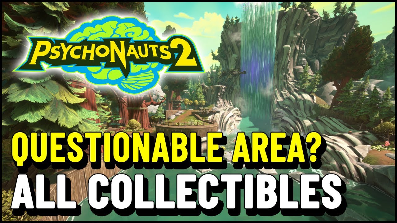 Psychonauts 2 Questionable Area ALL COLLECTIBLES (PSI Challenge Cards &  Markers, Chest & Keys) - YouTube
