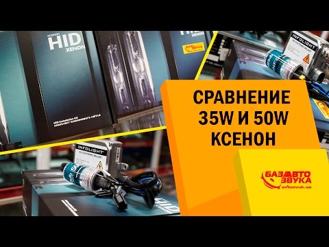 Какой ксенон лучше 35W или 50W. В чем разница? Сравнение.