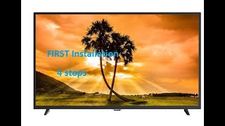 How to do first installation on Sunny TV in 4 Steps