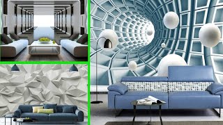 Latest 3D wallpaper designs for modern home wall decoration | 3D wall murals wallpaper design