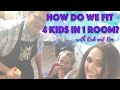 How I Fit 4 Kids in 1 Room | Kids Room Part 1