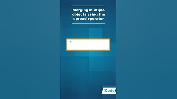 Merge Multiple Objects Using Spread Operator | Spread Operator JavaScript | #Shorts | SimpliCode