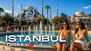Istanbul, Türkiye 4K 🇹🇷 Walking Tour | Hagia Sophia, Blue Mosque & Grand Bazaar